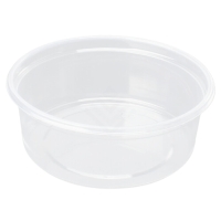 Verpackungsbecher PP 125 ml rund glatt Ø 100 mm h 30 mm transparent