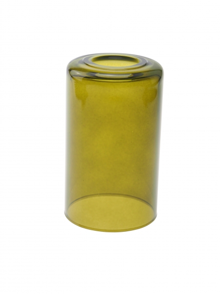 Candola Glaszylinder klar gekürzt, olive (Type: V) - 6 Stück