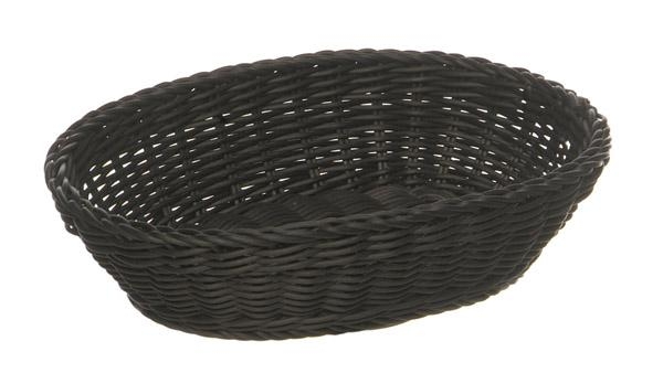 APS Korb, oval 32 x 23 cm, Höhe: 7 cm, schwarz "PROFI LINE"