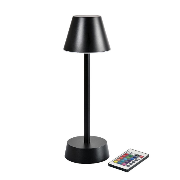 6x DUNI LED Lampe kabellos Ø 10,3 cm Höhe: 32 cm "Zelda" Graphite