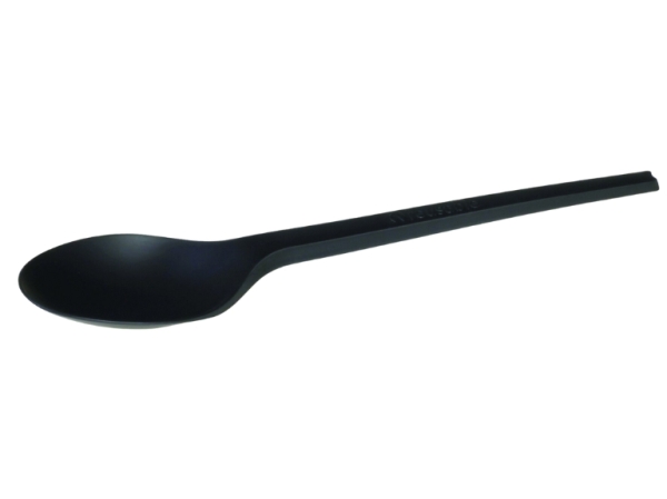 CPLA Mehrweg Suppenlöffel 16,5 cm schwarz