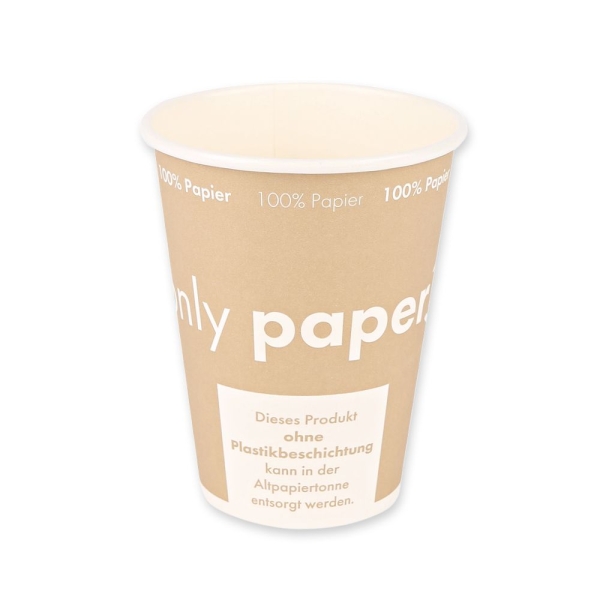 Kaffeebecher nicht Plastik laminiert 12 oz / 300 ml Ø 9 cm biologisch abbaubar