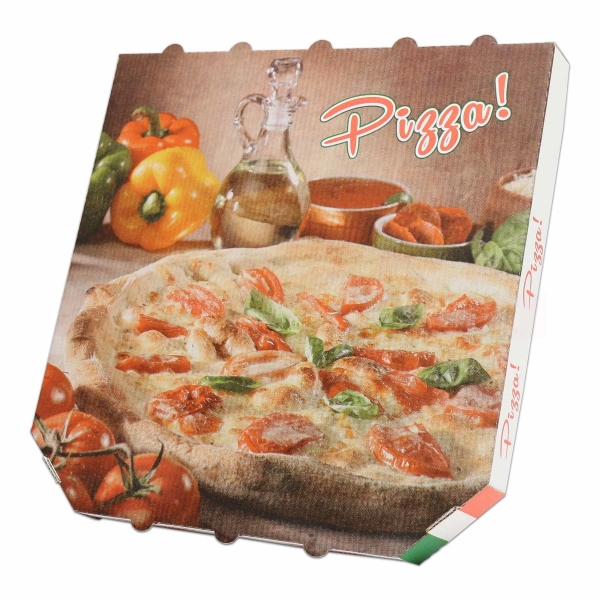 Pizzakarton Piccante 29 x 29 x 3 cm Kraft Modell Treviso