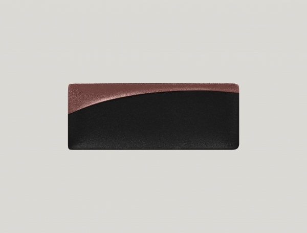 RAK Platte rechteckig/Sushi-Platte L.32 cm Br.12,5 cm H.1,5 cm METALFUSIONbronze