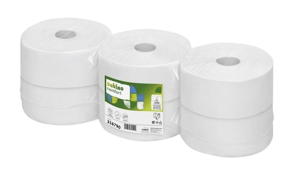 Jumbo Toilettenpapier Ø 24 cm 2-lagig hochweiß