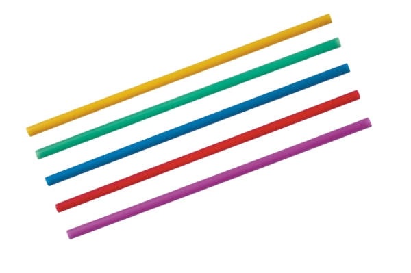 Mehrweg-Trinkhalme Ø 8 x Länge 240 mm Bunt