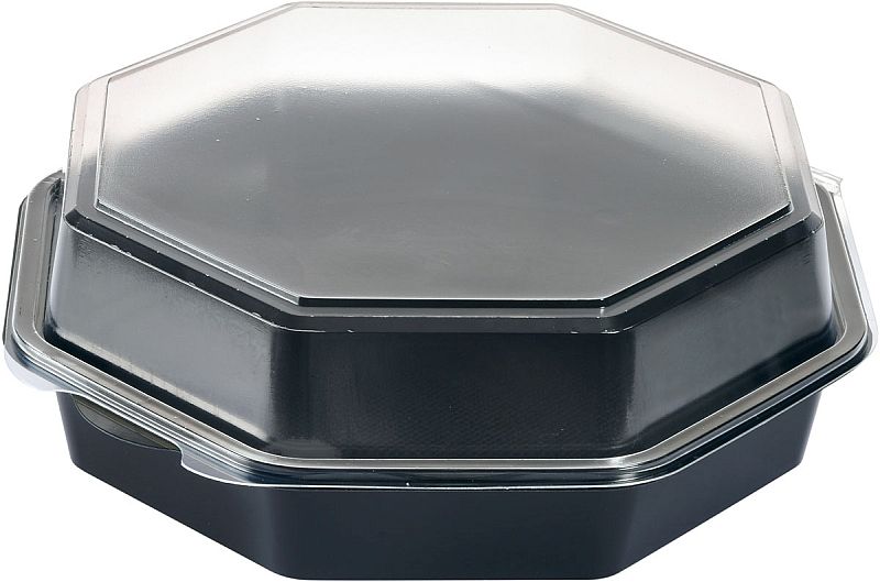 Haushaltsbox 750 ccm transparent PP Klappbox m. an. Deckel K