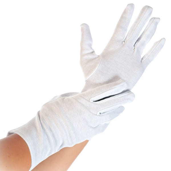 Paar Baumwoll-Handschuhe "blanc" XL