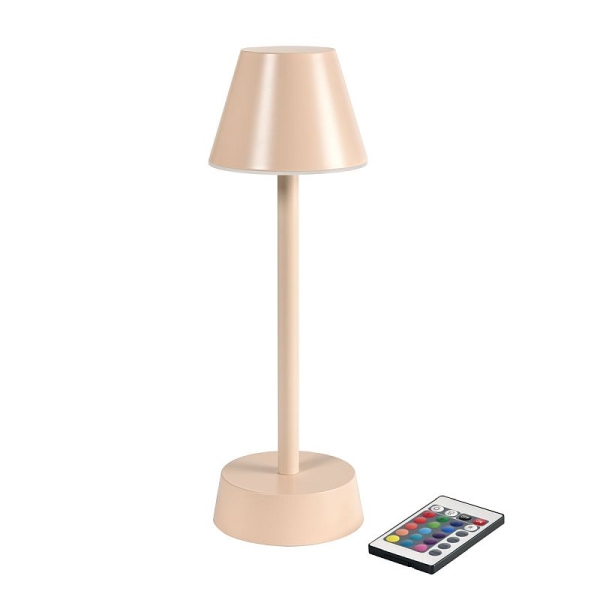 6x DUNI LED Lampe kabellos Ø 10,3 cm Höhe: 32 cm "Zelda" Pink