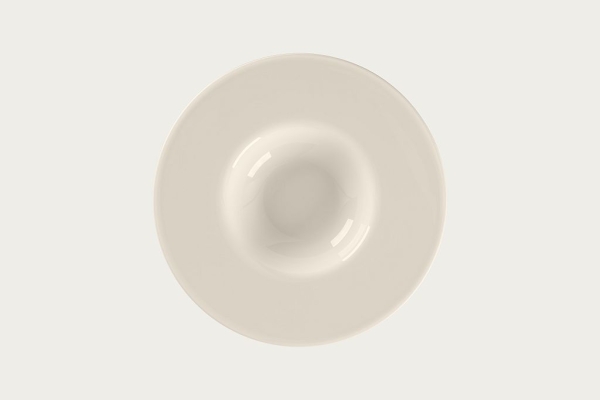 12 x RAK Gourmetteller tief Ø 25 cm - 24 cl Farbe: Bone China "BRAVURA" (BCBVGD25)
