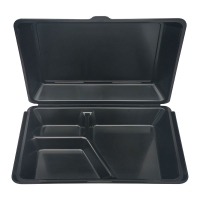 Mehrweg Menübox 3-geteilt „ToGo“ XL 29 x 21 cm schwarz Mehrweg Menübox 3-geteilt „ToGo“ XL 29 x 21 cm schwarz