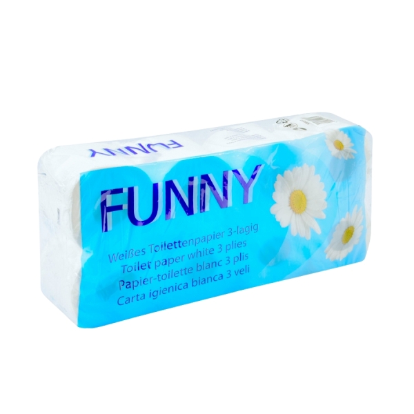 Toilettenpapier 3-lagig 250 Blatt hochweiß