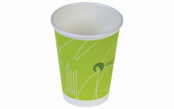 Kaffeebecher nicht Plastik laminiert 12 oz / 300 ml Ø 9 cm biologisch abbaubar